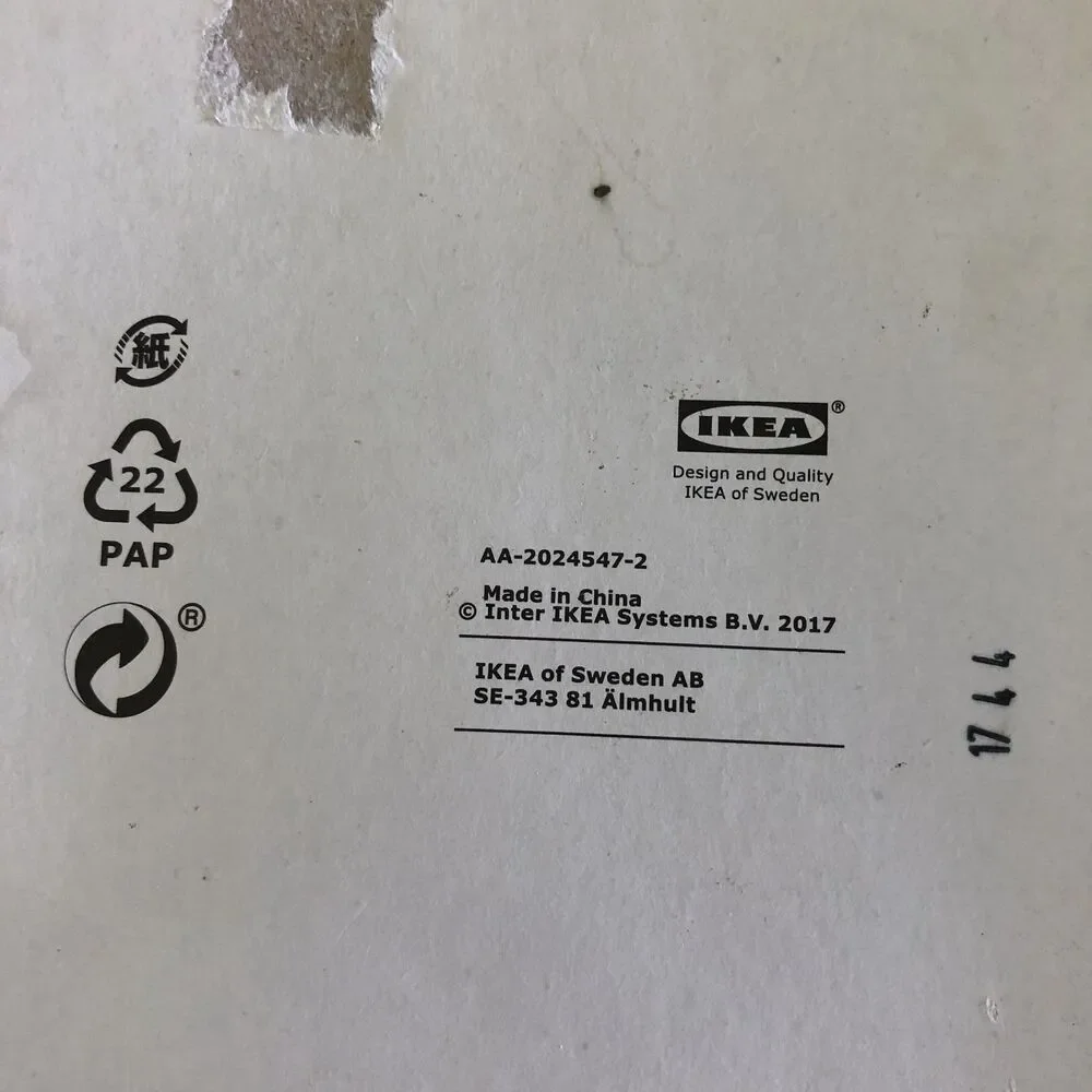 Ikea 365+ Container Holder Pack of 2 White Under Shelf Storage 103.783.46 NEW